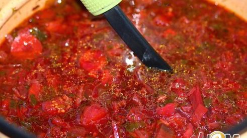 борщ с баклажанами