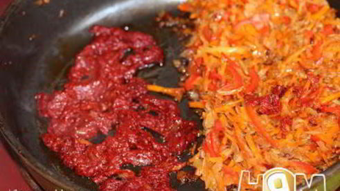 борщ с бычками по-одесски