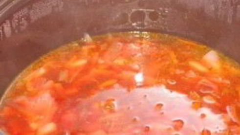 борщ с черносливом вегетарианский