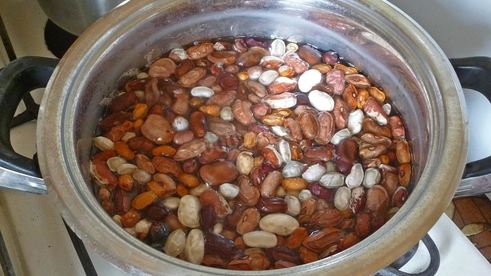 борщ с фасолью постный