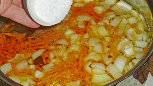 борщ с фасолью постный