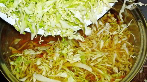 борщ с фасолью постный