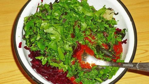 борщ с фасолью постный