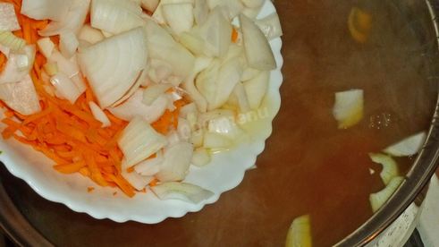 борщ с фасолью постный