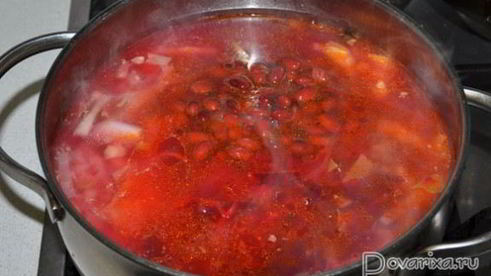 борщ с фасолью