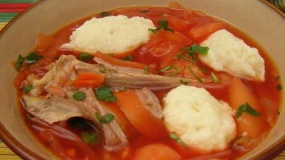 Рецепт Борща с галушками