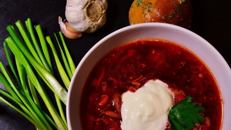 Рецепт борща с копченостями