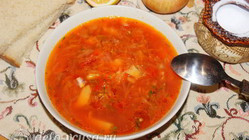 борщ с квашеной капустой