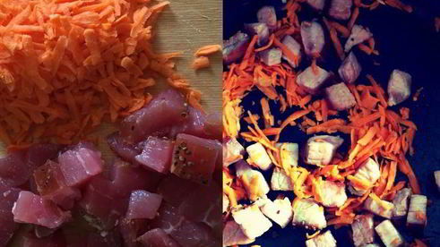 борщ с вяленой свининой