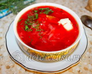 Борщ со свининой