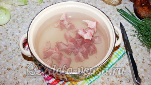 борщ со свининой