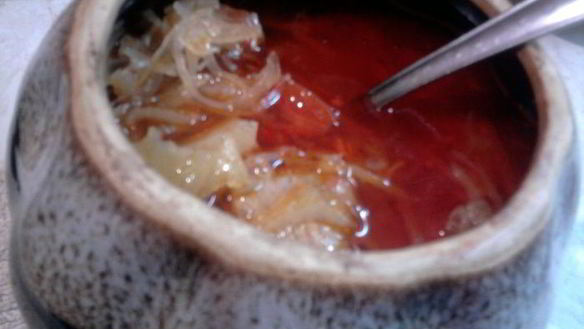 Рецепт Борща в горшочках