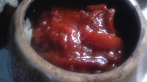 борщ в горшочках