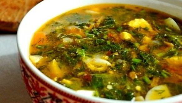 Рецепт Борща зеленого со щавелем