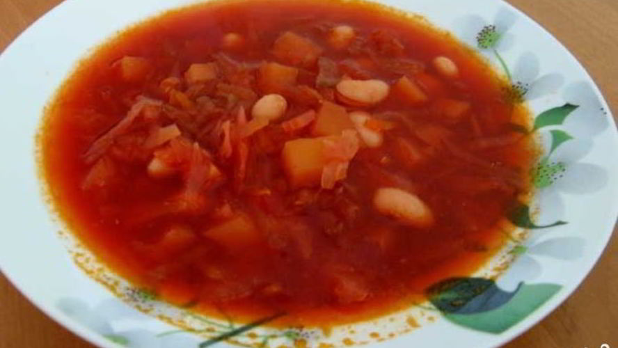 Рецепт диетического борща без зажарки
