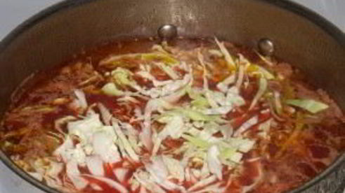 капустный борщ