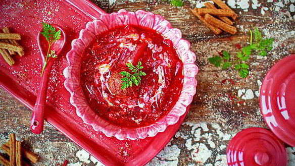 Рецепт Красного борща с фрикадельками