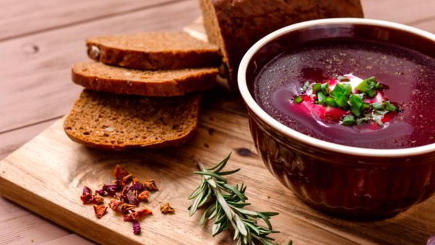 Рецепт летнего борща с ботвой