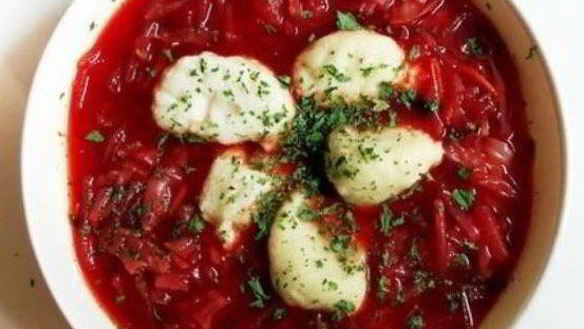 Рецепт Полтавского борща с галушками