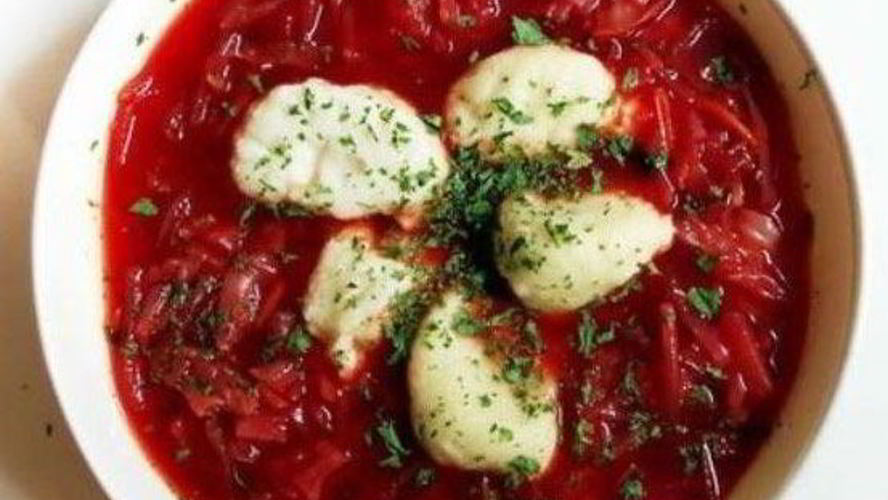 Рецепт полтавского борща с галушками