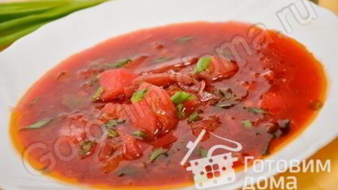 постный борщ