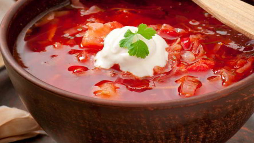 Рецепт сытного литовского борща с картошкой и курицей