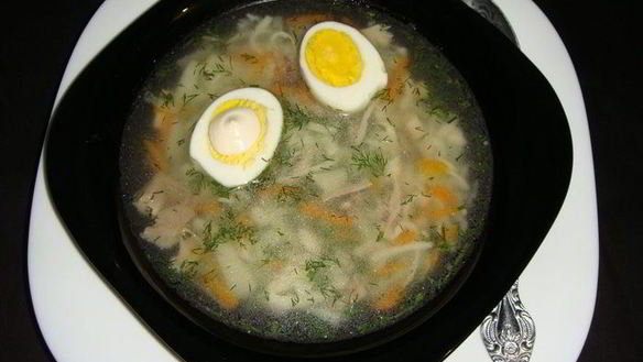 Рецепт Домашней лапши на курином бульоне