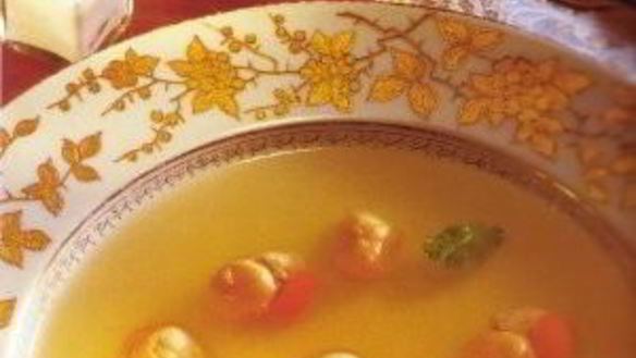 Рецепт Морских гребешков в чесночном бульоне