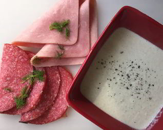 Суп грибной на курином бульоне