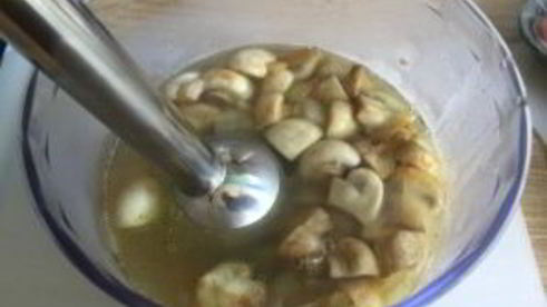 суп грибной на курином бульоне