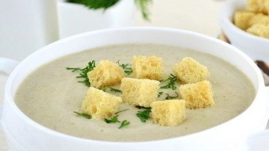 Рецепт супа-крема из опят на курином бульоне
