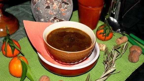 Рецепт Чечевичного супа с вялеными помидорами