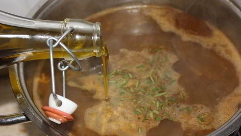 чечевичный суп с вялеными помидорами