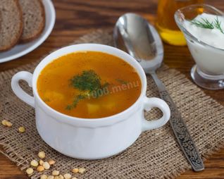 Гороховый суп без мяса