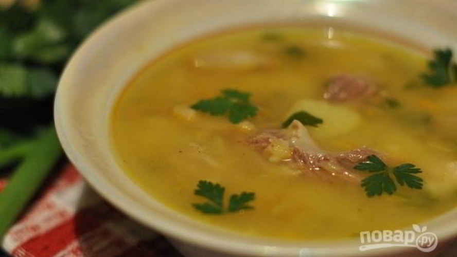 Рецепт горохового супа обычного