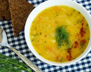 Гороховый суп постный