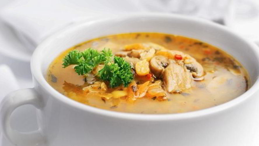 Рецепт горохового супа с грибами