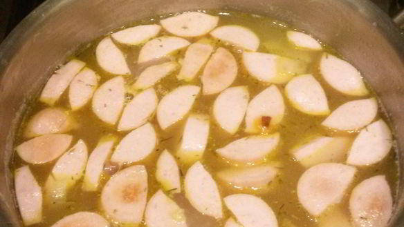 Рецепт Горохового супа с копченой колбасой