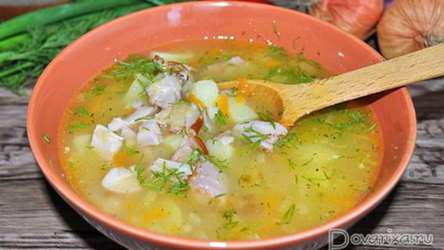 Рецепт горохового супа с копченой курицей