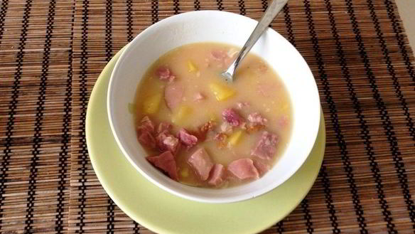 Рецепт Горохового супа с копченой рулькой