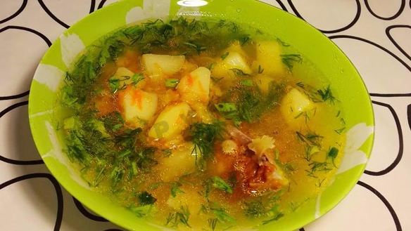 Рецепт Горохового супа с копченостями в мультиварке