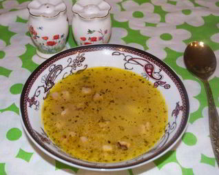 Гороховый суп с салом