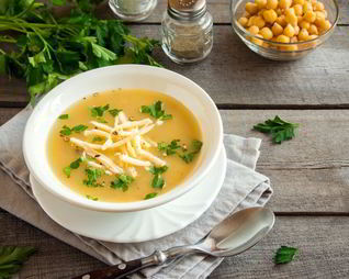 Гороховый суп с сыром