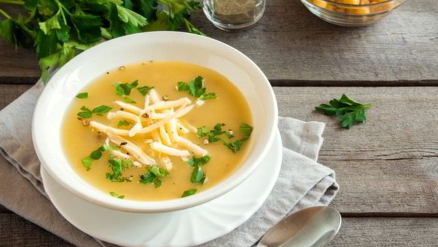 Рецепт горохового супа с сыром