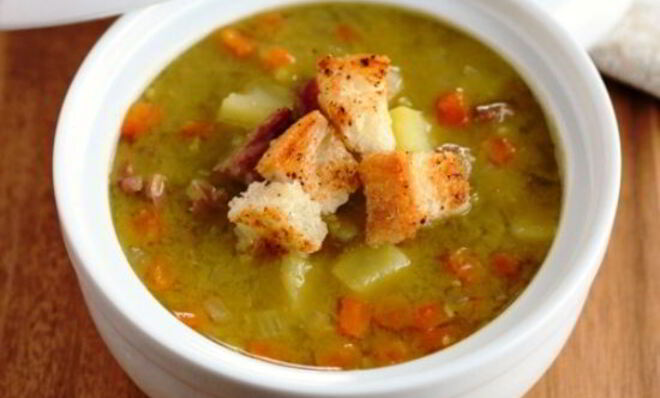 Гороховый суп со свининой