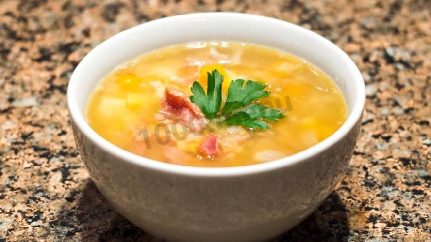Рецепт густого горохового супа с мясом