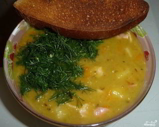 Суп из баранины и гороха