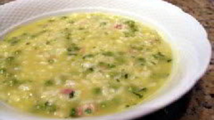 Рецепт супа из риса и гороха