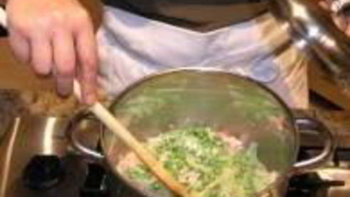 суп из риса и гороха