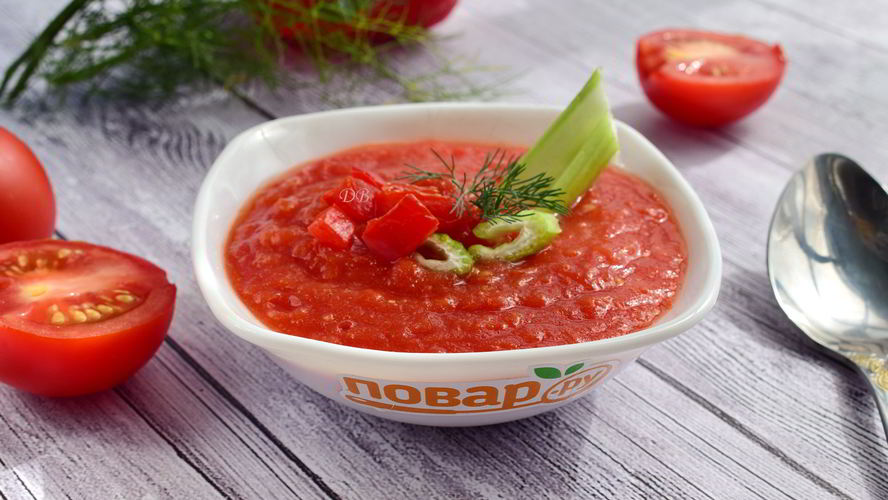 Рецепт холодного супа гаспачо